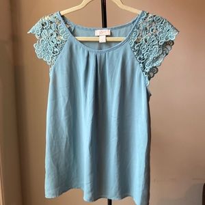 LOFT Light Blue Blouse